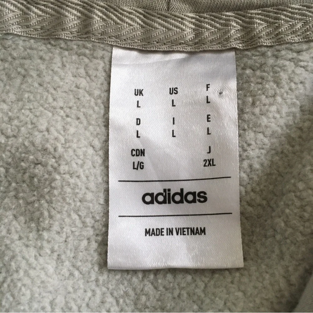 Adidas Men's Light Gray Pullover Hoodie